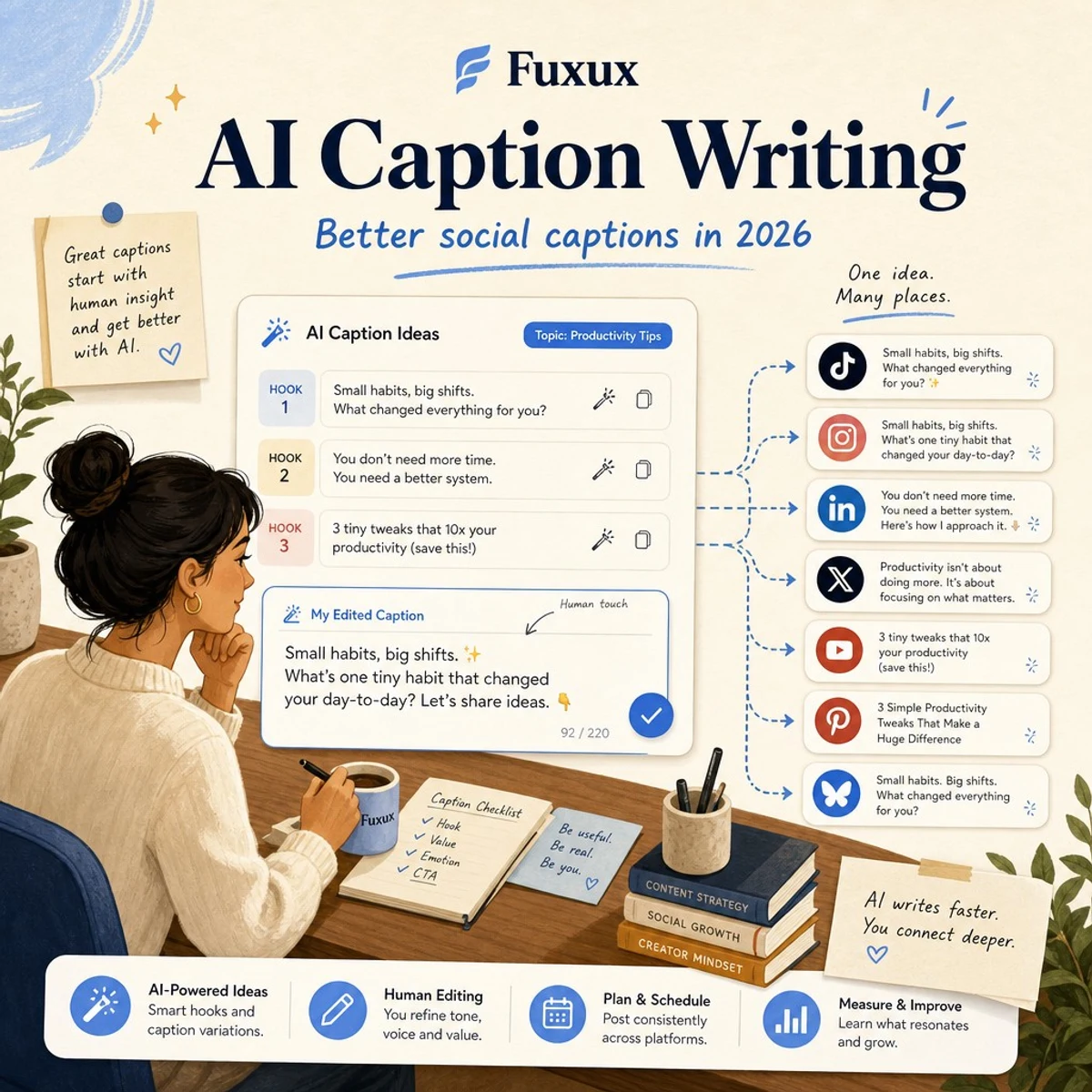 AI Caption Writing: Better Social Media Captions in 2026