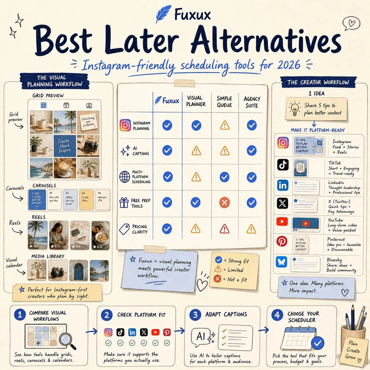 Best Later Alternatives for Creators in 2026