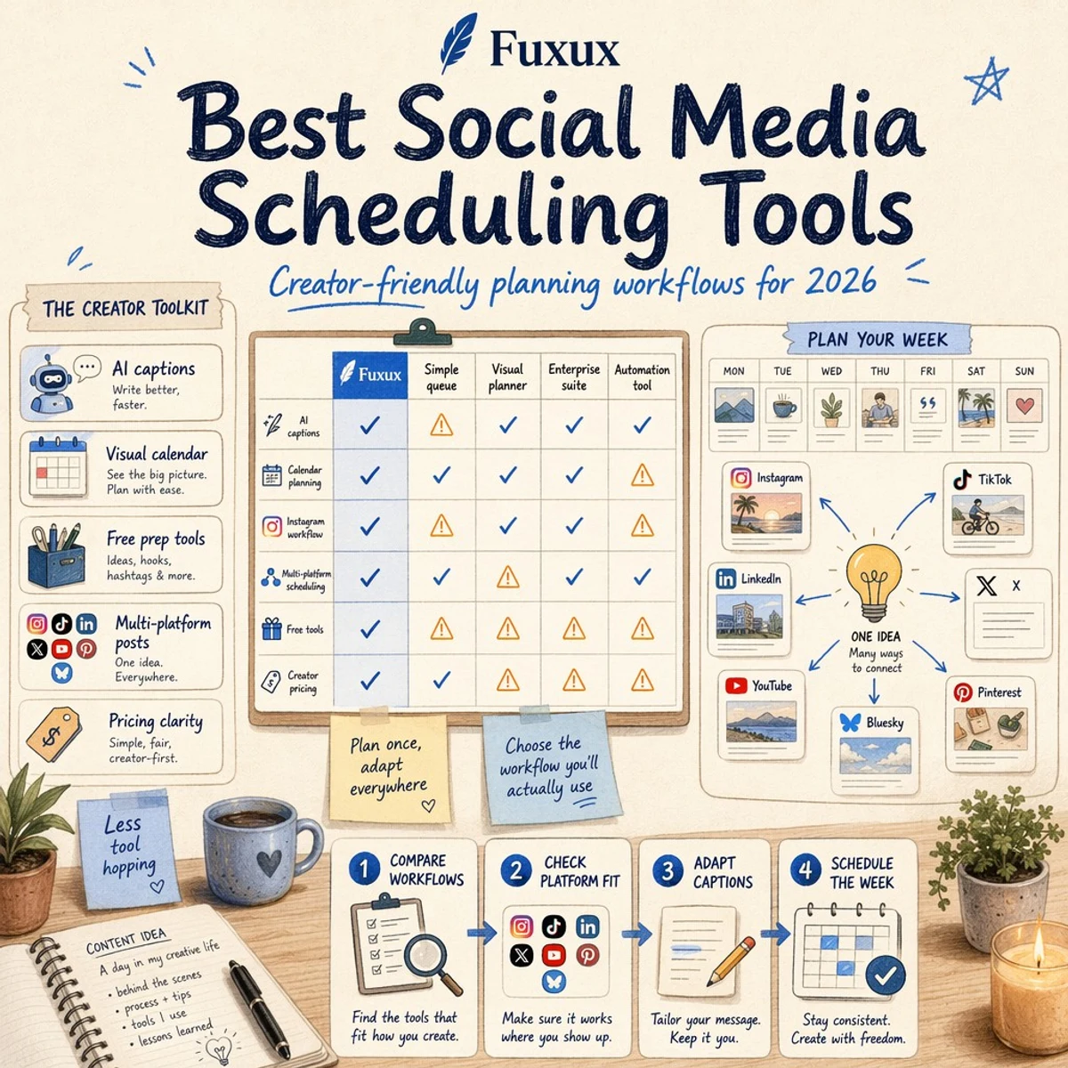 Best Social Media Scheduling Tools for Creators in 2026