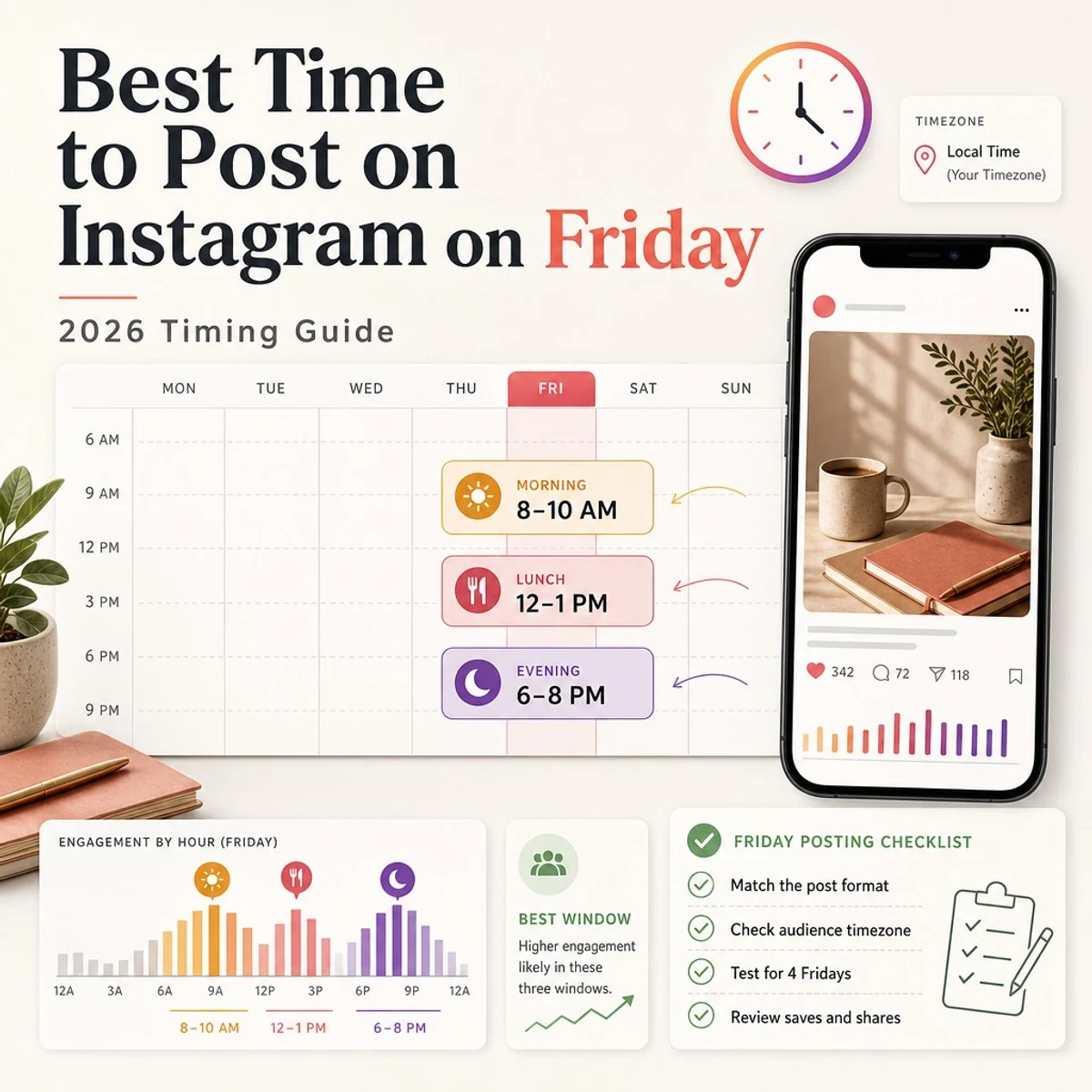 Best Time to Post on Instagram on Friday (2026)