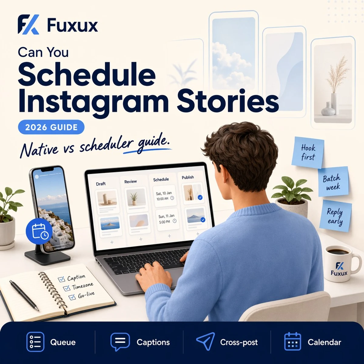 Can you schedule Instagram Stories workflow with Meta Business Suite and a creator checklist