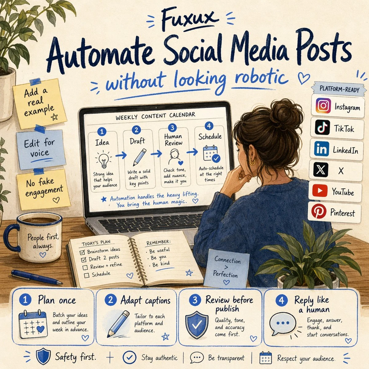 How to Automate Social Media Posts Without Looking Robotic