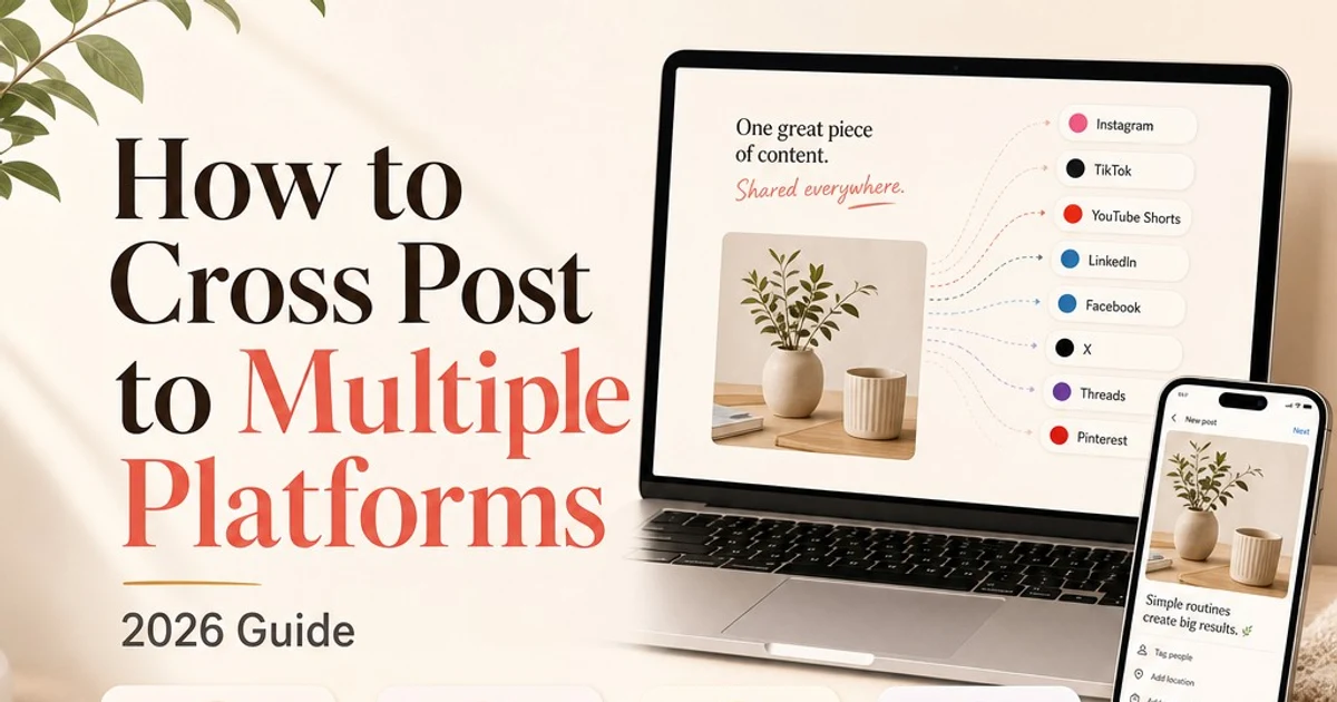 How to Cross Post to Multiple Platforms Without Killing Reach | Fuxux