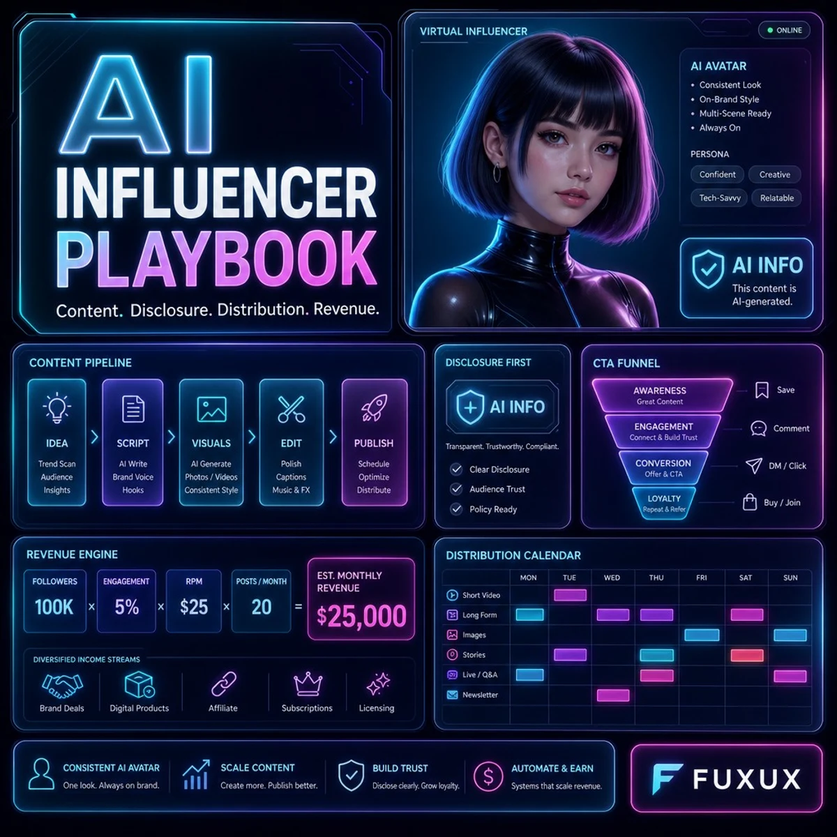 How to Make 30K/Month With AI Influencers: Playbook