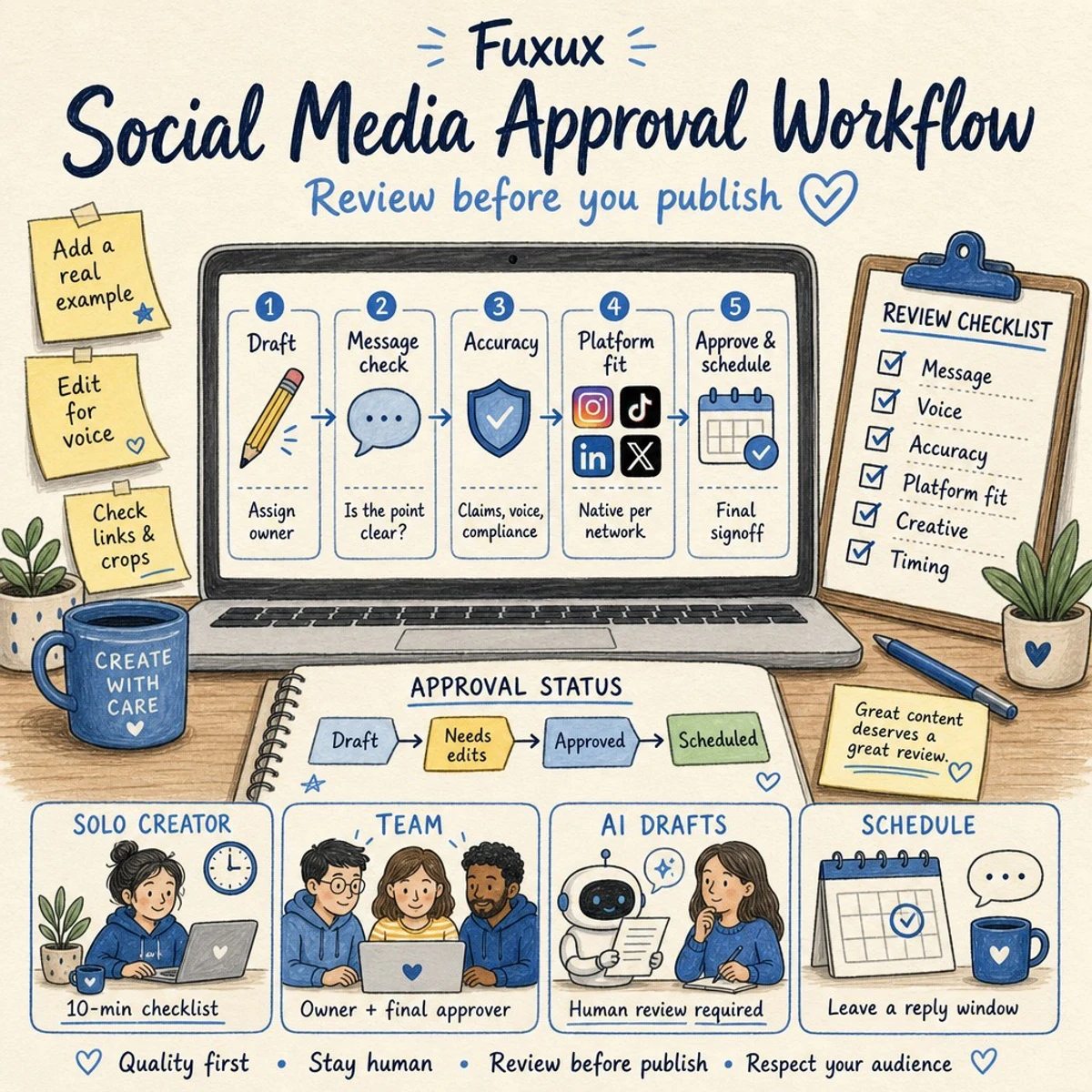 Social Media Approval Workflow: Review Before Publishing